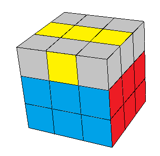 Cubo Mágico Fácil: Etapa 8: Os Blocos do Meio da Camada de Cima