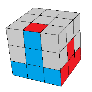 Cubo Mágico Fácil: Etapa 8: Os Blocos do Meio da Camada de Cima